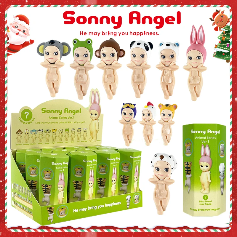 

Sonny Angel 1st Generation Animal Lying Position Face Support Angel Series Anime Character Toys Cute Cartoon Christmas Gifts