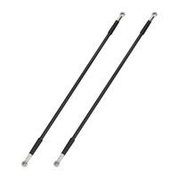 6pcs Original 440MM Predator Fisheye Rods Carbon Lead Screw Fit For ANYCUBIC Predator Kossel Fisheye Rod DIY 3D Printer Parts