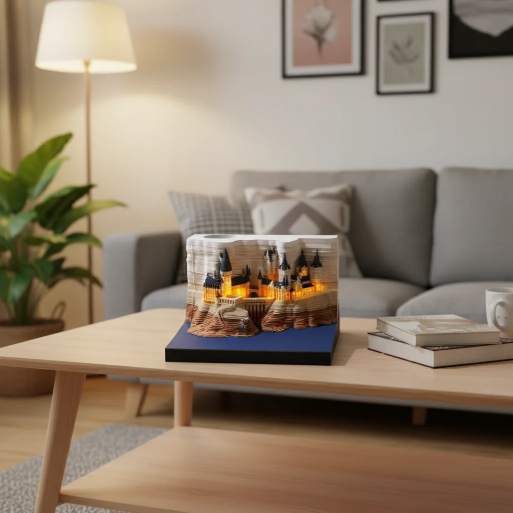 

Будиночок на дереве, 3D настольный календарь, липкие заметки, креативные поделки, сувениры, резьба по бумаге, блокнот, новогодние подарки, офисное украшение