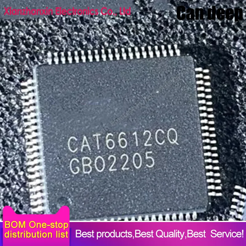 1PCS/LOT  CAT6612CQ CAT6612 QFP80 Transmitter chip