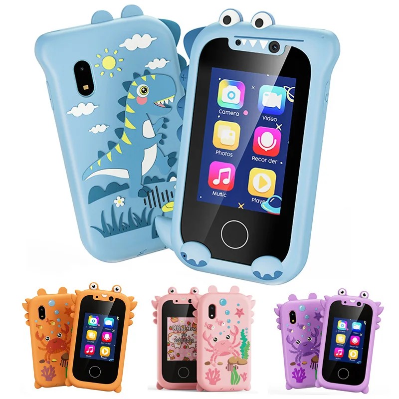 Kids Smart Phone Toys Toddler Touchscreen Game Phone with Dual Camera HD Photography Music Player for Girl Boy Birthday Gifts