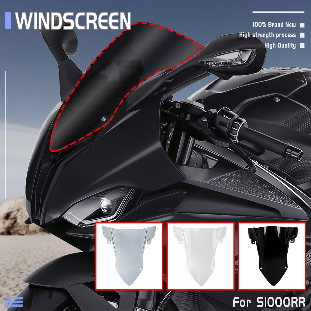 

Motorcycle Accessories S1000RR Windscreen Racing Windshield Wind Deflector For BMW S 1000RR S1000 RR 2021 2020 19 Double Bubble