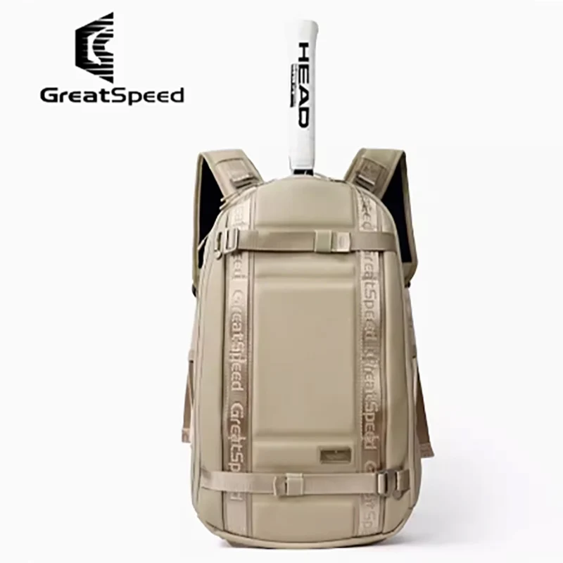 

2023 New GREATSPEED Tennis Badminton Racket Bag Holds 2 Rackets for Adult Double-Shoulder Hard-Shell Skateboard Camera Backpack