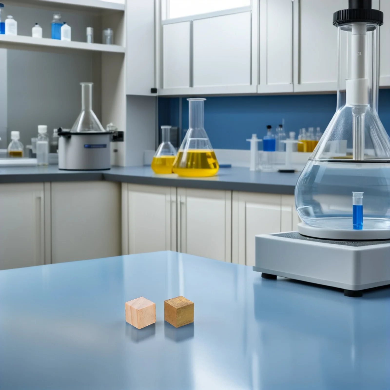 

7pcs Density Cube Set Precision Metal Cubes Cylinders For Science Experiments Physics Projects Educational Demonstrations