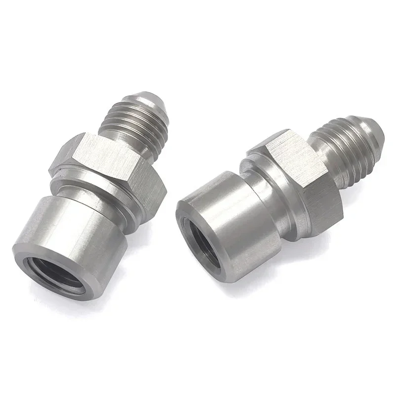 Bremsleitungsadapter aus Edelstahl, 3AN-Stecker auf M10 x 1. 0-weibliche metrische umgekehrte Flare – Detail 7