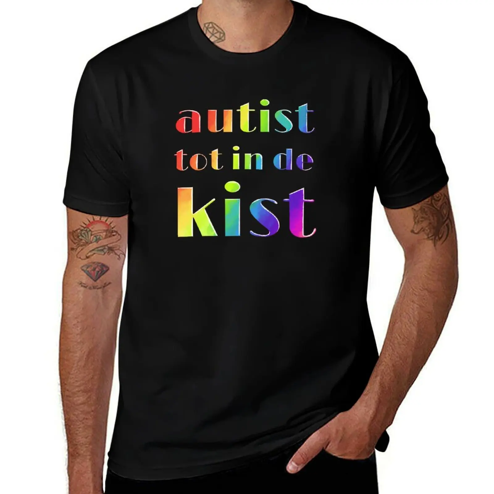 

Autist tot in de kist T-Shirt t shirts for man cotton funny t shirt for man man t shirt graphic T-shirt