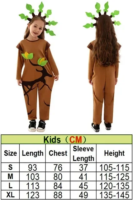 2025 Halloween Déguisement de Cosplay pour Enfant، Garçon et fille، emouf de Pâques، Arbre، Campus de Noël، Spectacle sur Scène،