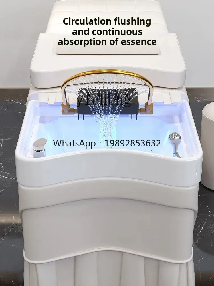 Head Therapy Shampoo Chair with Water Circulation Fumigation Bed Automatic Smoke-Free Moxibustion Bed