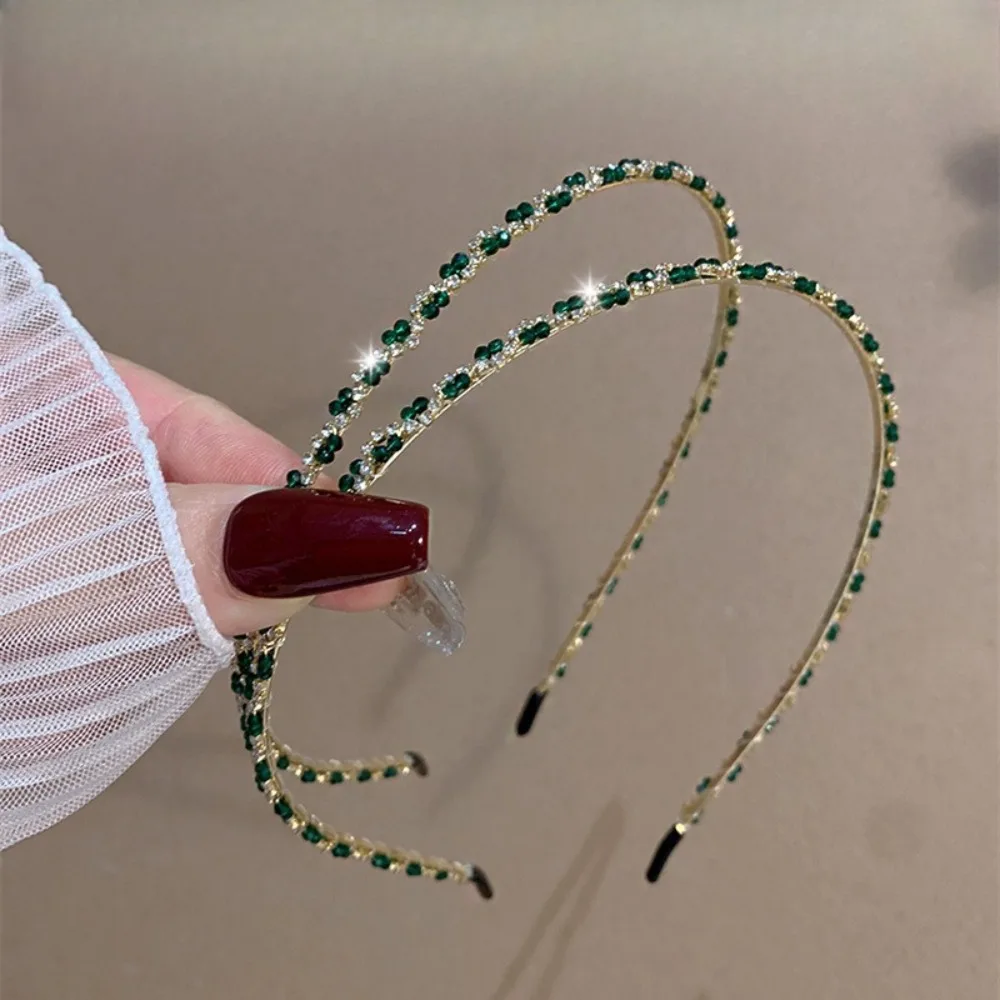 

Модная повязка на голову в стиле ретро с бриллиантами и высококачественным универсальным элегантным темпераментом