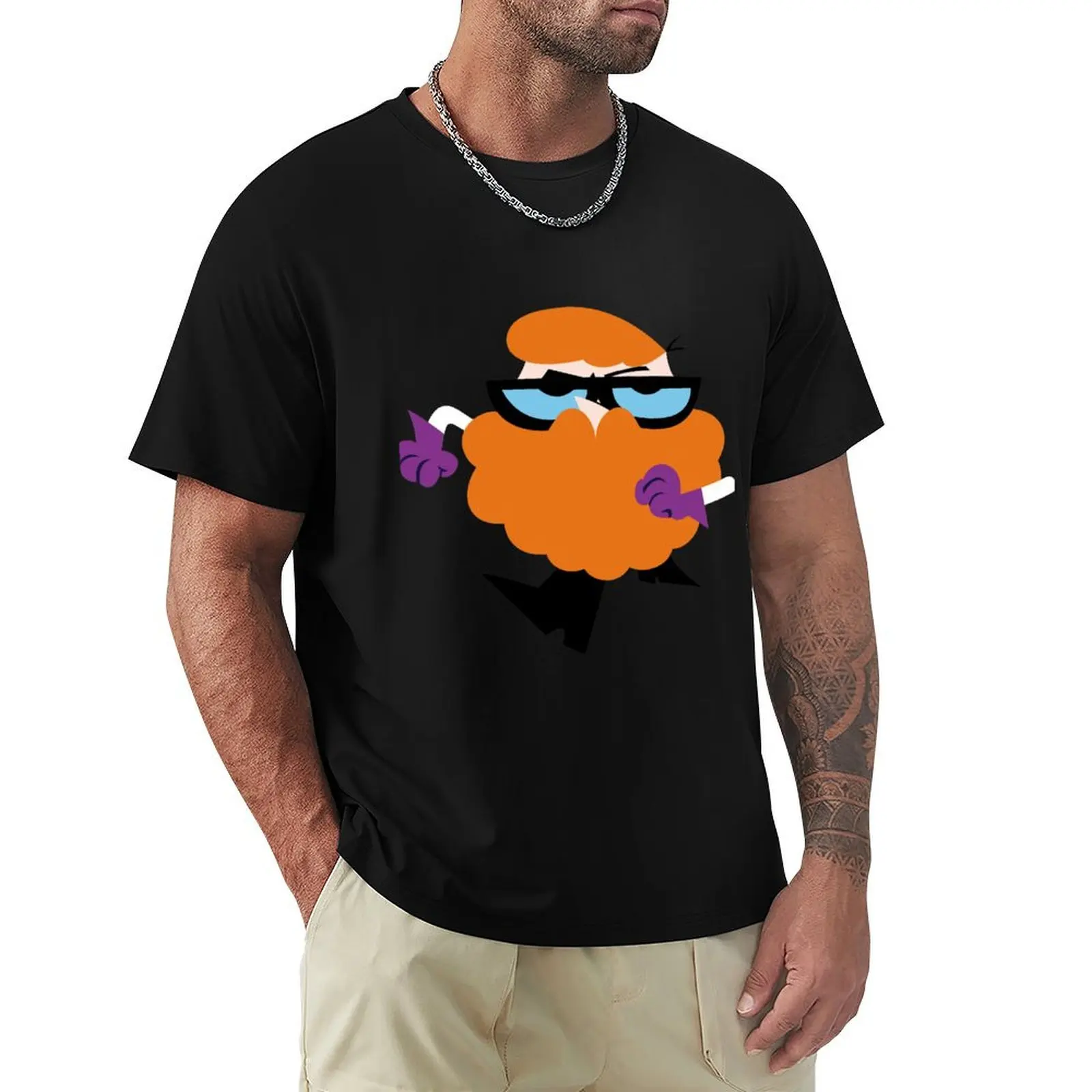 تي شيرت Dexter Beard Lab تي شيرت مخصص بمقاسات كبيرة للرجال