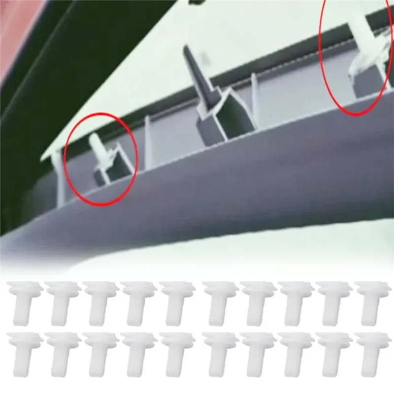 

Ingenious-20Pcs Windshield A Pillar Fixed Clip For Ford For Fiesta 1020193 6877869 W702412-S300 Automobile Interior Trim Clips