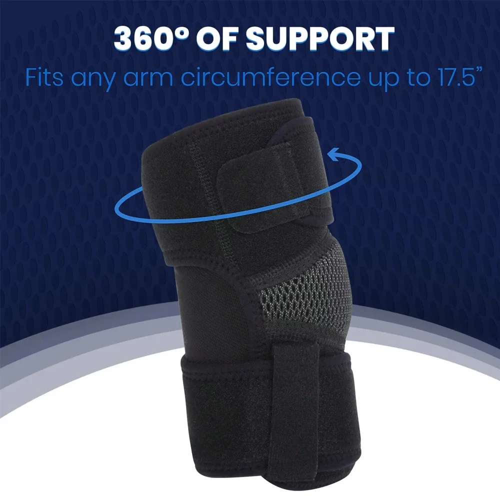 1 PC Sports Medicine Adjustable Elbow Support for Tennis & Golfer's Elbow, Support and Relive Strain for Men & Women,One Size view 6