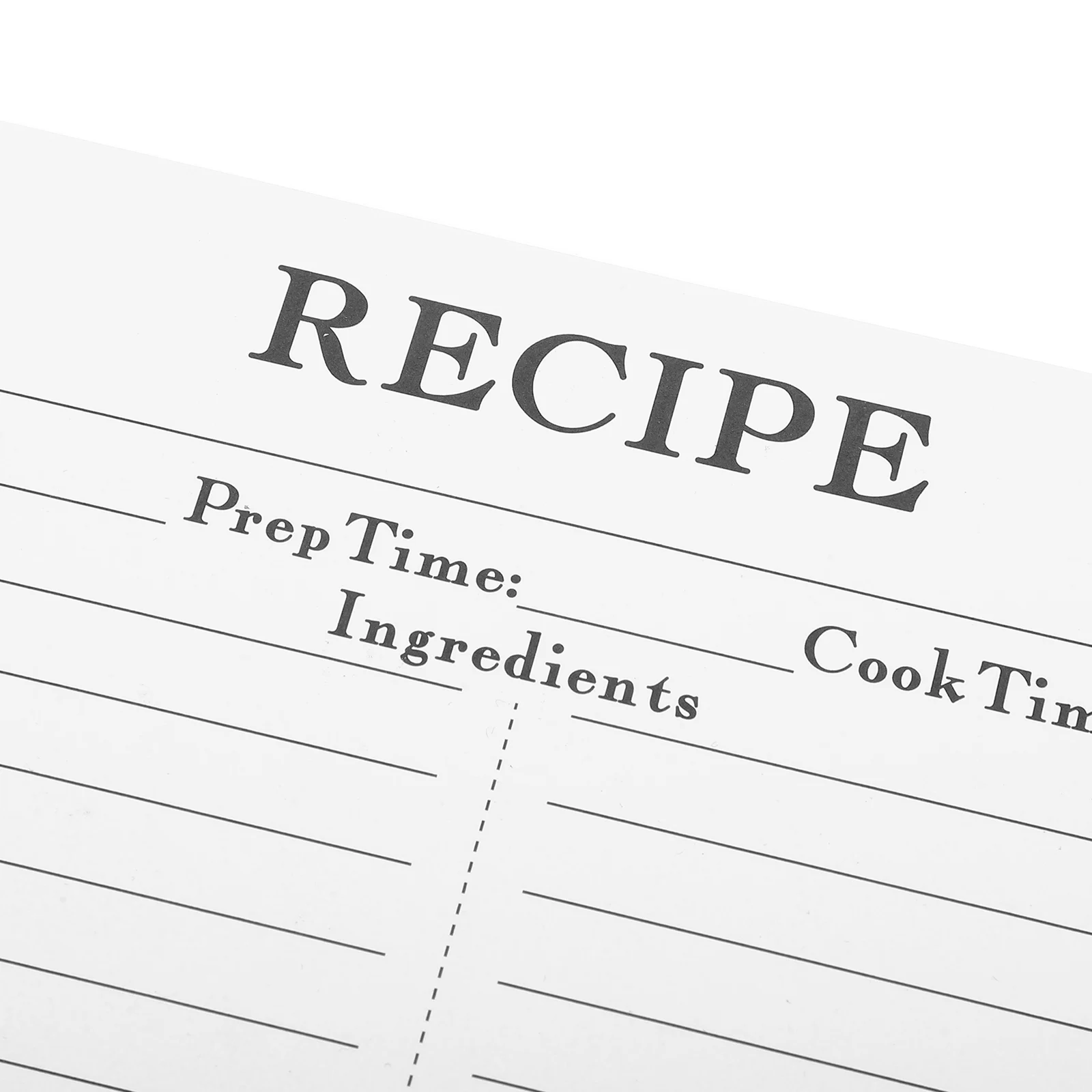 50 قطعة بطاقات وصفة فارغة الزفاف دش الزفاف اكسسوارات المطبخ أنيقة تسجيل مفصل ورقة سميكة وصفة ملاحظة بطاقات