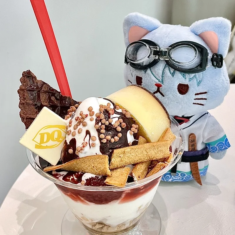 Japanese Authentic Movic Gintama Merchandise: Withcat Eye Mask & Cat Styled Cartoon Anime Plush Doll Keychain Gintoki Design