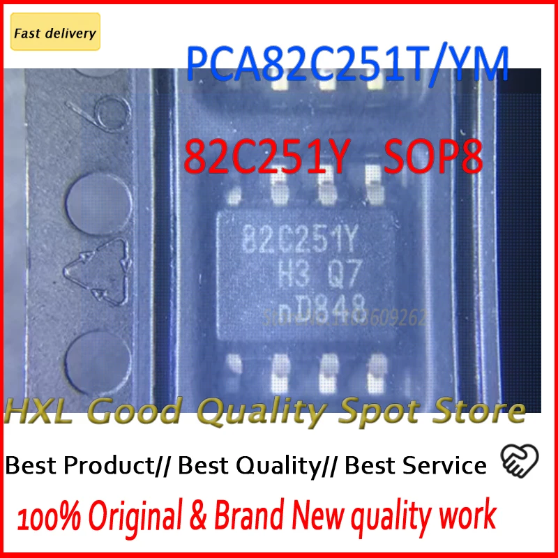 Original genuine 10pcs/lot   PCA82C2251T/YM 82C251Y SOP-8 factory