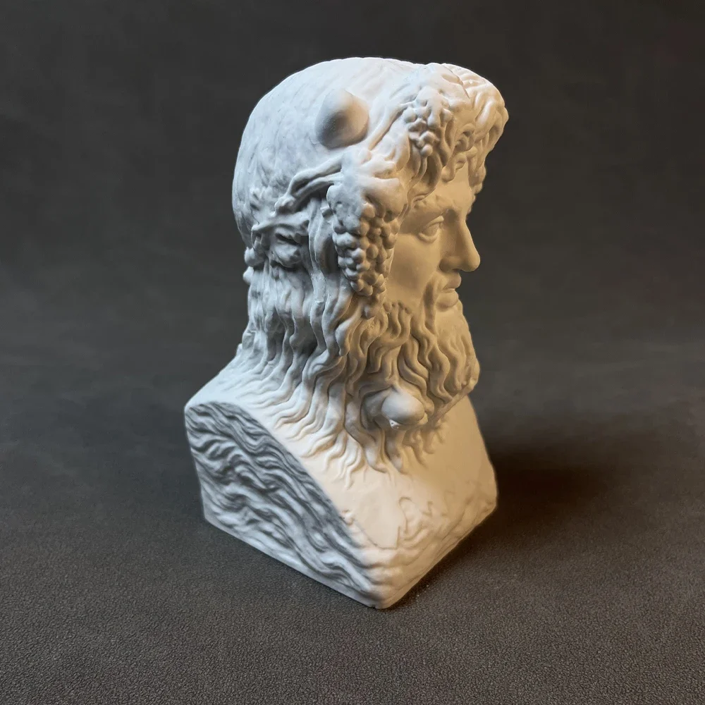 Roman Neptune Plaster Statue Crafts Desk Decoration Ornaments Creative Hercules Characters Sculpture Room Aesthetic Decor