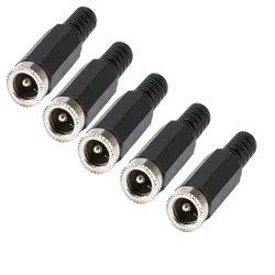 5/10Pcs DC 5.5 x 2.1mm Power Female Socket Welding DC Plug Jack 5.5*2.1mm Soldered Barrel Connector for DIY Projects