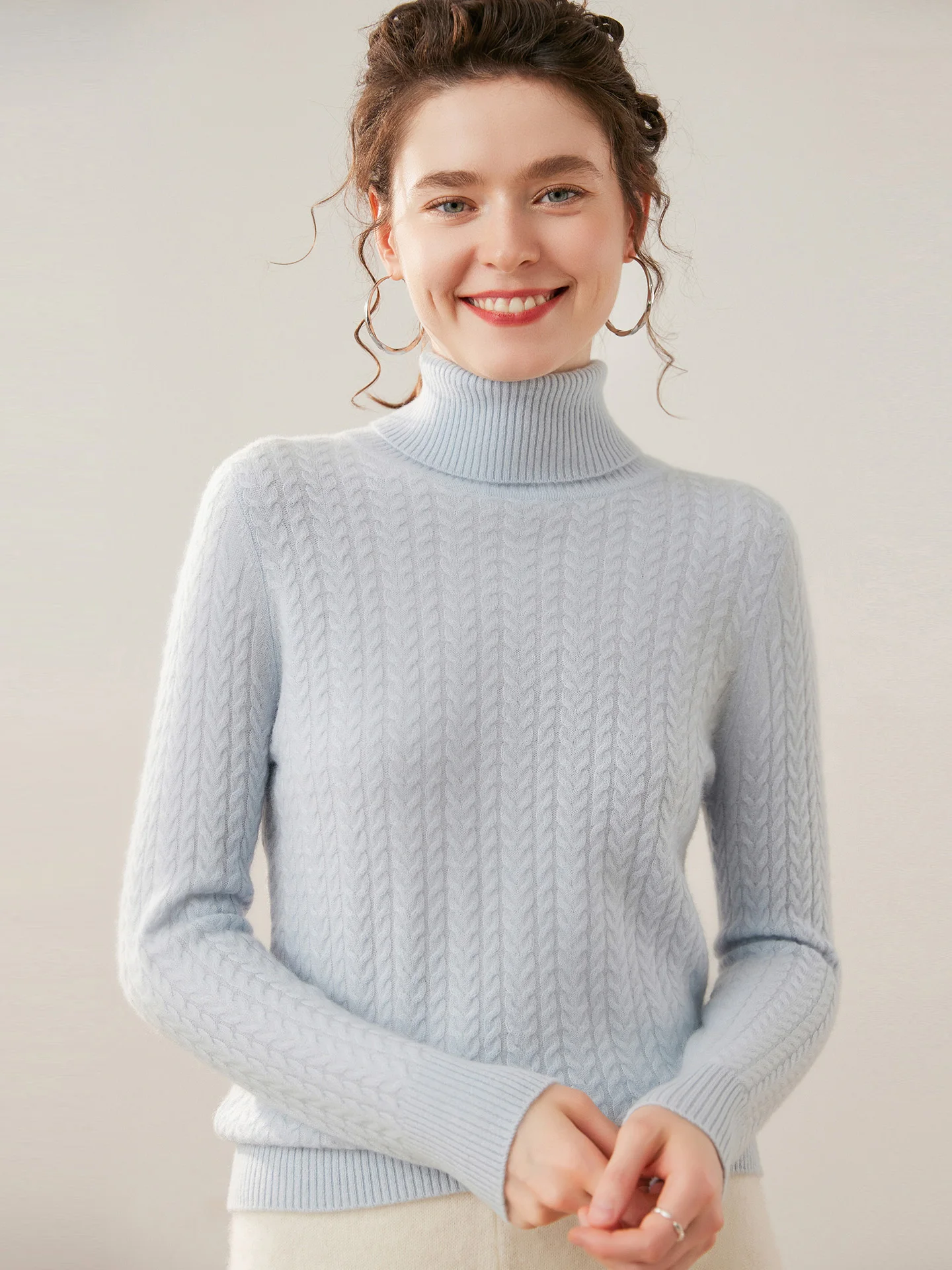 

Женский свитер из 100% кашемира, водолазка с высоким воротником, рубашка на осень-зиму, женский новый модный пуловер, вязаный свитер с лацканами