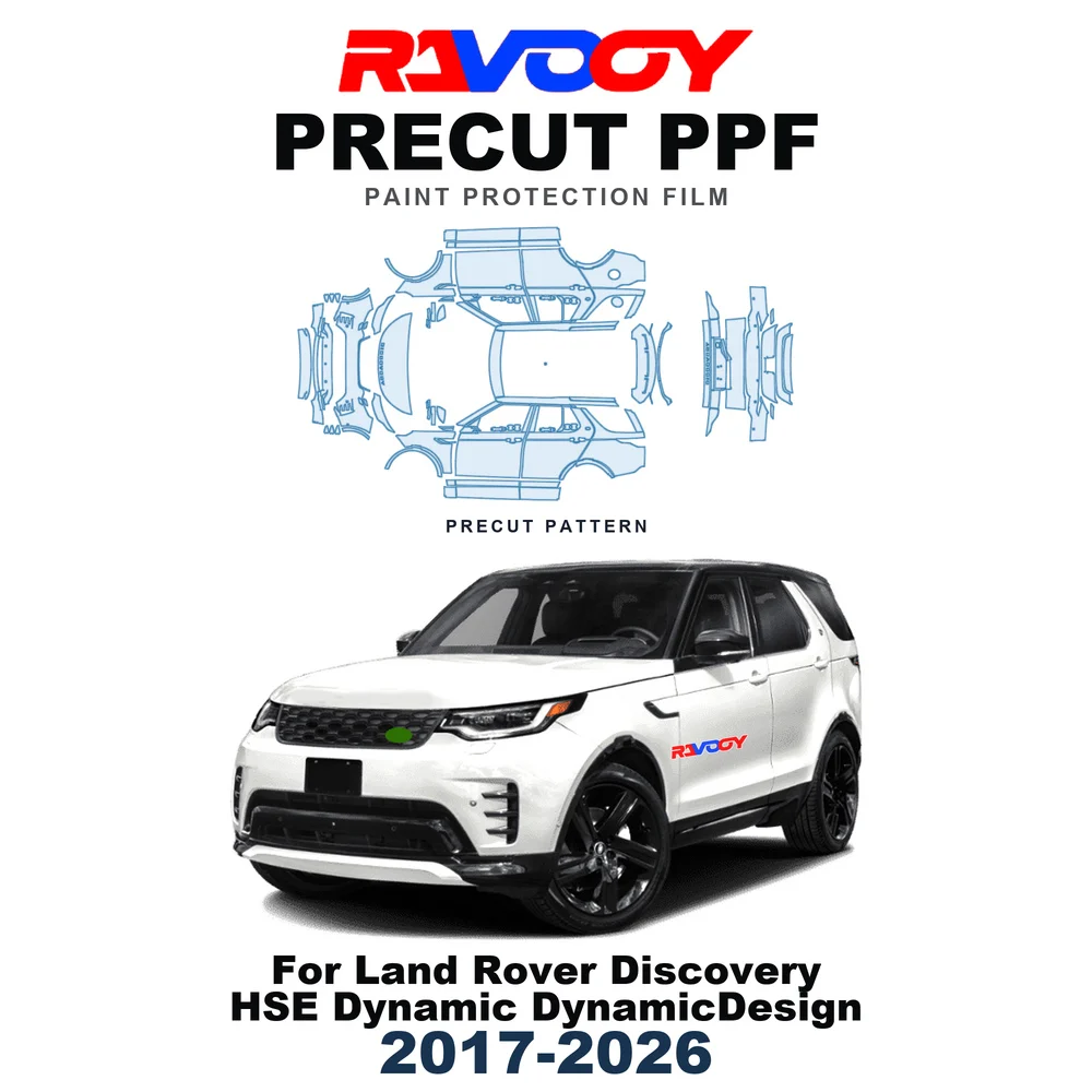 Precut PPF For Land Rover Discovery HSE Dynamic DynamicDesign 2017-2026 8.5mil TPU Paint Protection Film Hood Bonnet Bumper Door