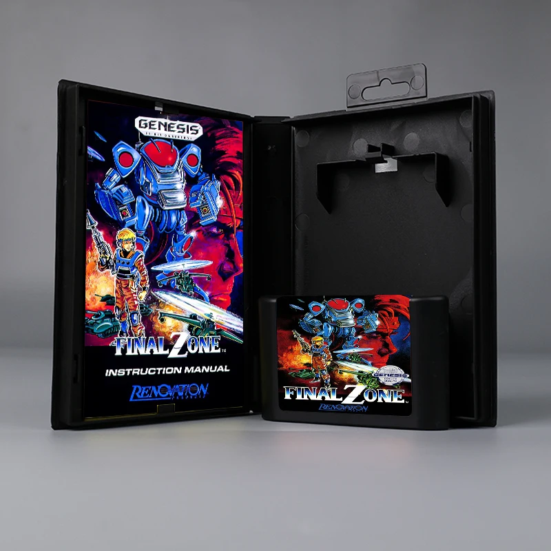 

Final Zone USA cover 16bit MD game card +box manual for Sega Genesis Megadrive