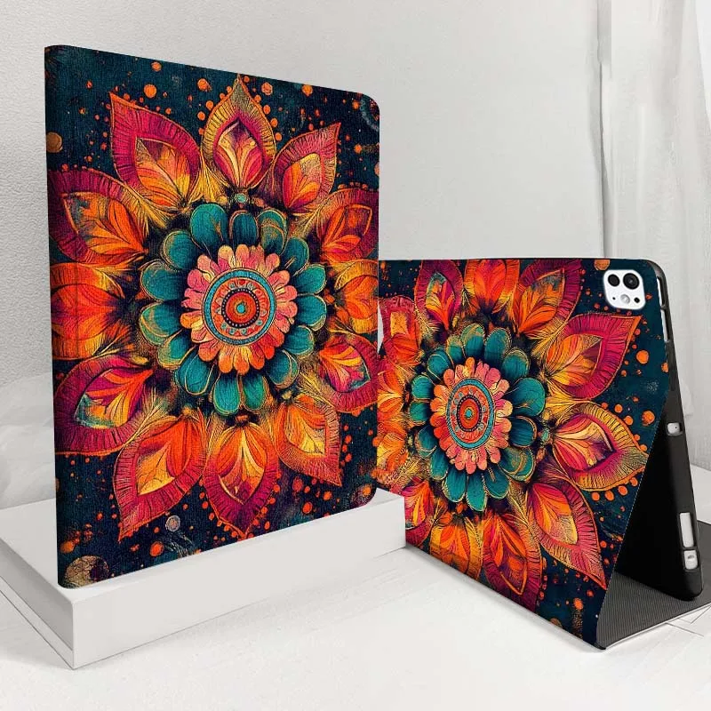 

Colorful mandala watercolor For iPad Pro Air 5 4 3 13 11 8 7 6 5 10th 7th 6th 10.5 12.9 10.9 Tablet Case