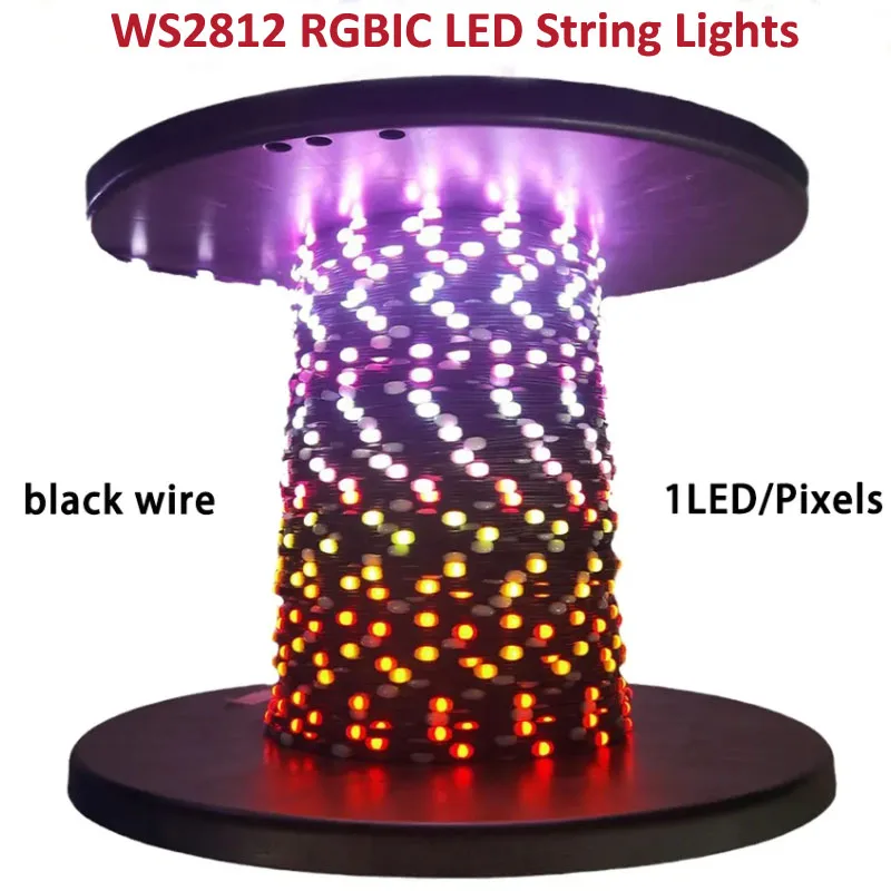 Luzes LED Fairy String, RGB, cor do sonho, feriado, atmosfera do jardim, luzes decorativas de corda