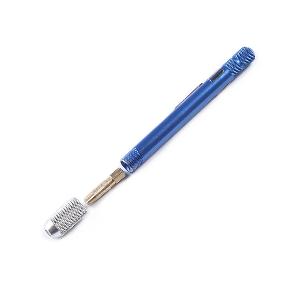 Drilling Tool Hand Drill DIY Small Woodworking 0.3-1.0mm 1pc Aluminum Alloy Blue Drill Bits Imperial Number Drill