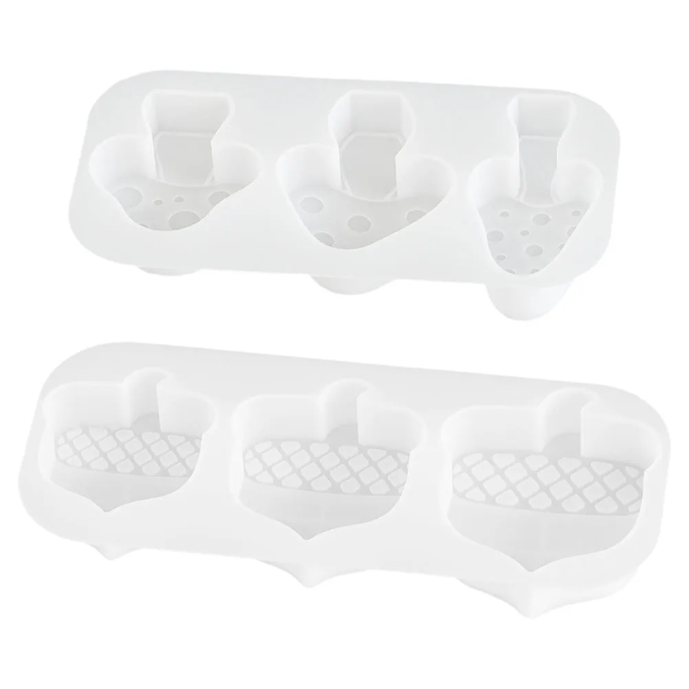 

2 Pcs Creative Molds Hand Mushroom Posture Making Decorations Diy Shape Plaster Miss
