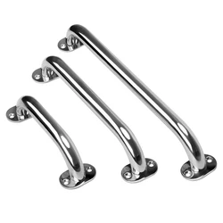 Boat Handles 316 Stainless Steel Door Handle Polished Marine Grab Handle Handrail Railing Armrest For Stair Car Boat Accessories