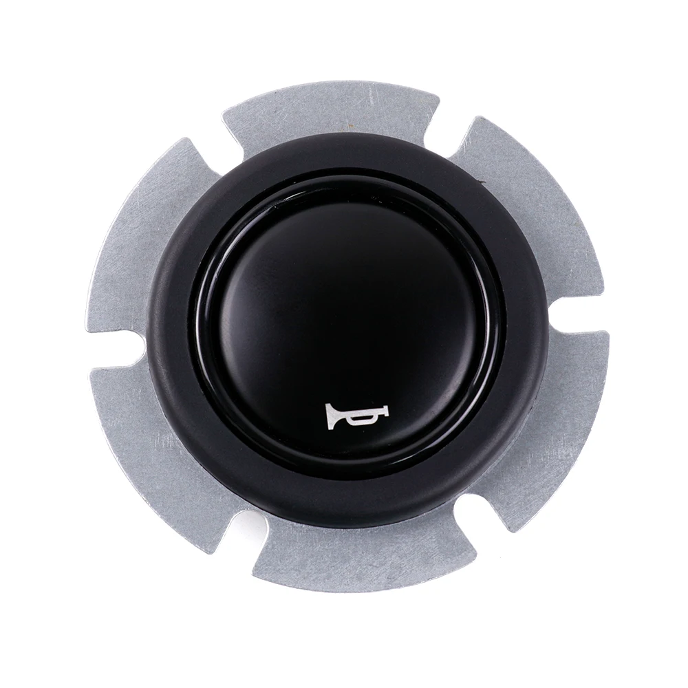 BLACK EDITION Style High Performance Sport Steering Wheel Horn Button Fit for MOMO OMP NRG SPARCO VERTEX view 3