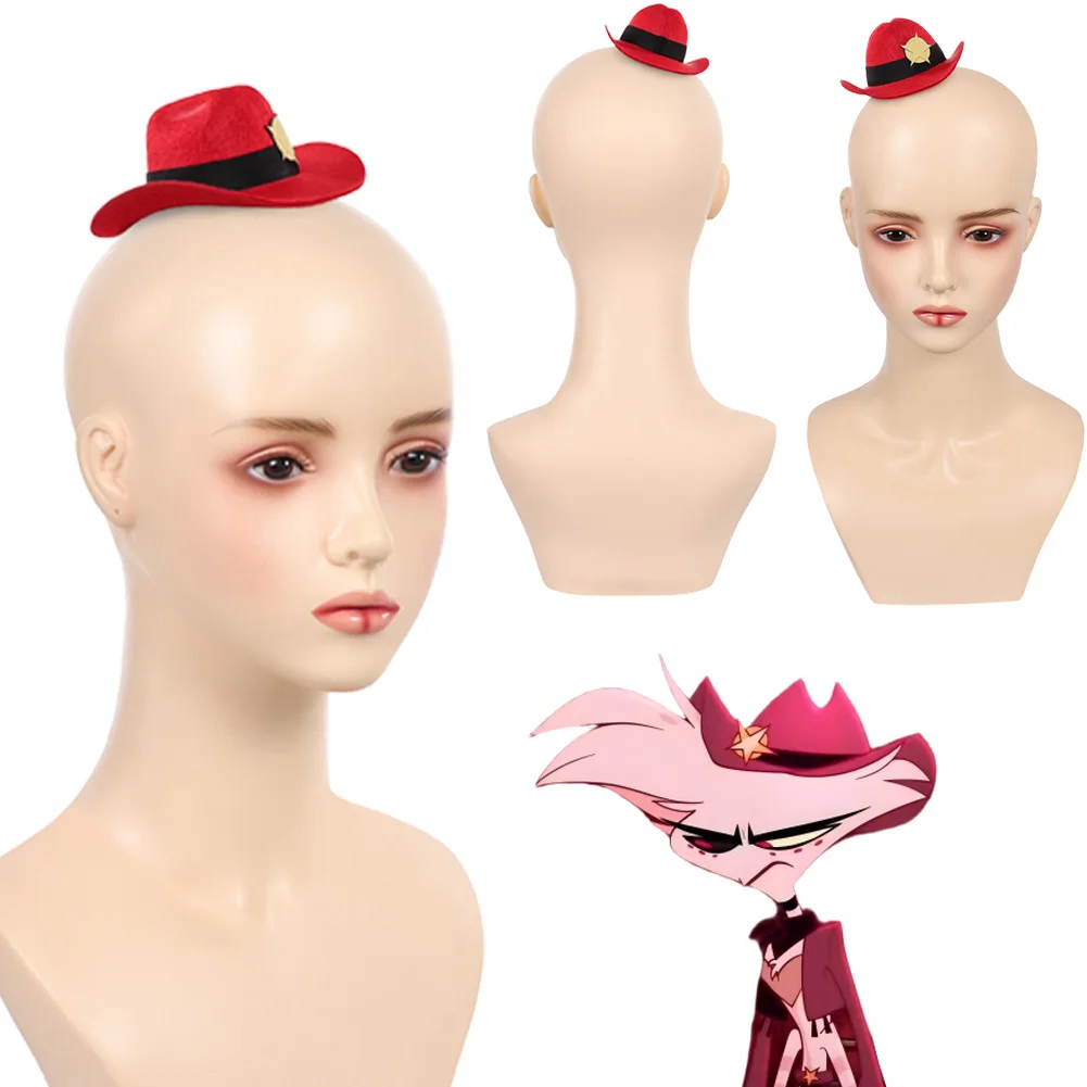 Fantasia anjo poeira mini chapéu cosplay boné pequeno 2025 tv inferno inn disfraz acessórios de fantasia feminino halloween carnaval festa prop