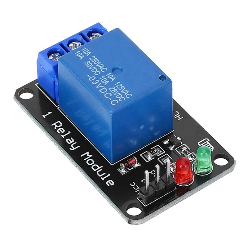 Módulo controlador de relé de 1 vía con microcontrolador indicador LED Compatible con módulo de placa de Control PLC MCU 5V