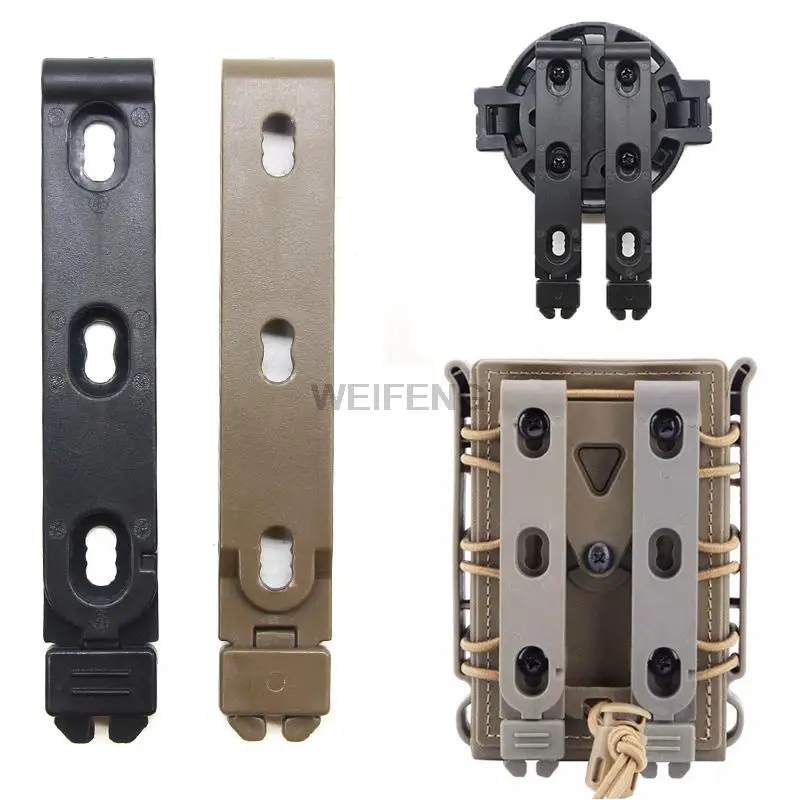 

1Pairs Molle Clip Kydex Waist Clip Knife Scabbard MOLLE-LOK Sheath Magazine Pouch Holster Clip Attach Back Clamp Hunting Gear