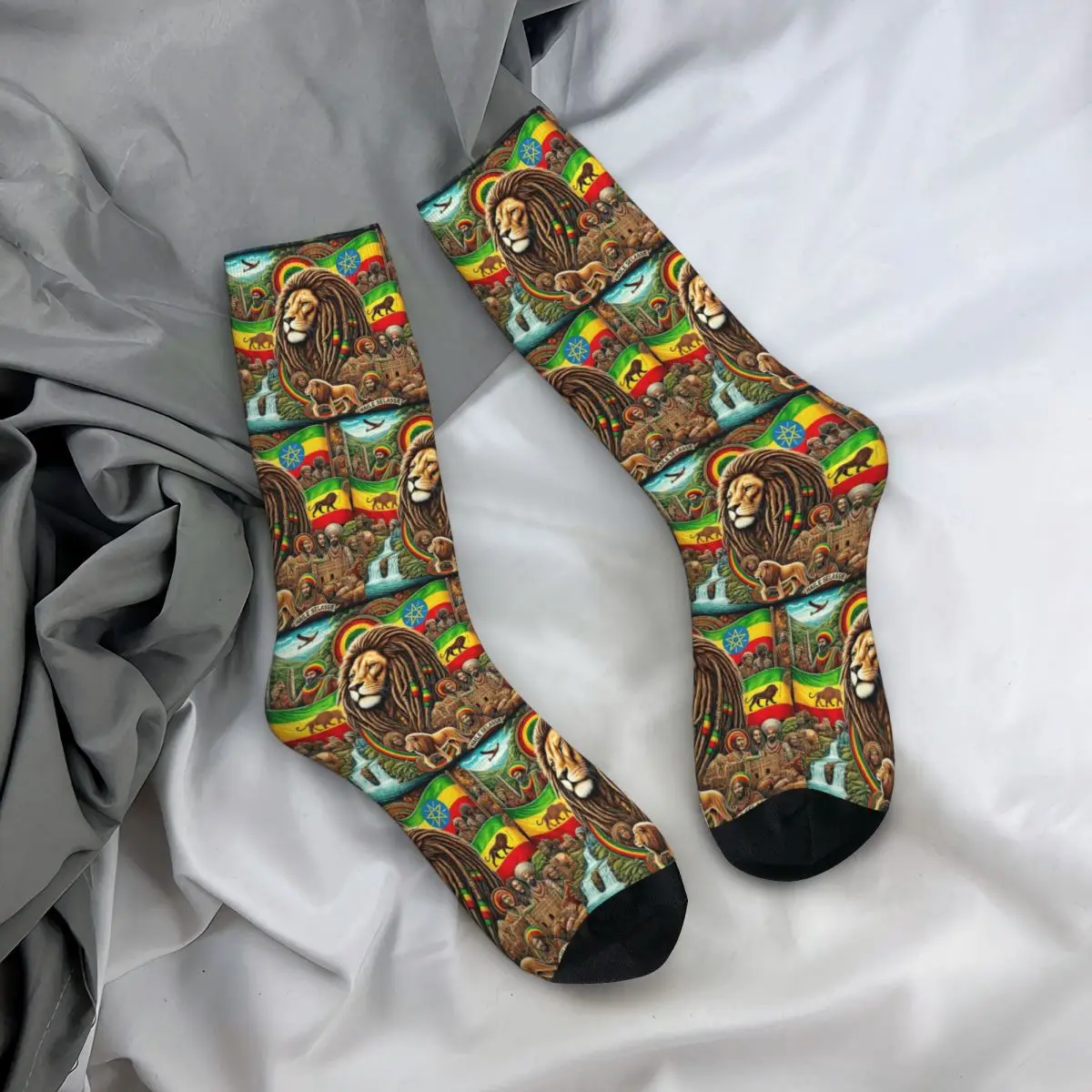 

Чулки для экипажа Rastafarian Amaiquina Reggae Rasta Lion Street Skullies, носки Crazy в стиле хип-хоп, длинные носки для мужчин и женщин, подарки