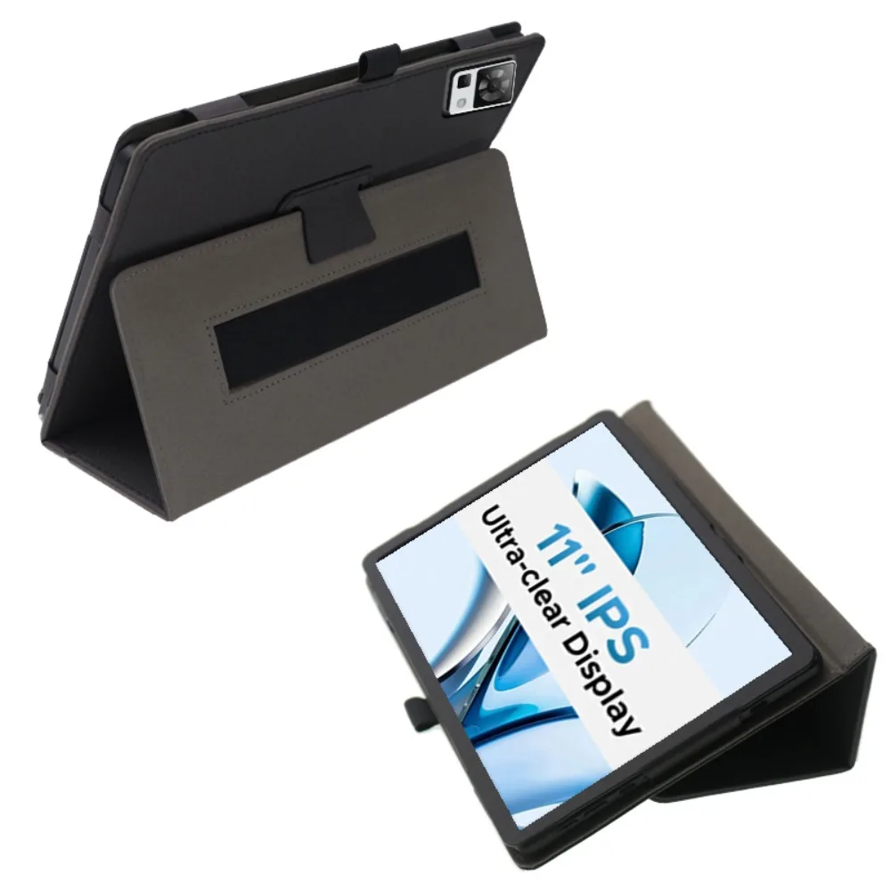 Case For DOOGEE T40 T30SE T30S T30 Ultra T35 11' inch Tablet PC PU Leather Two-fold Stand Magnetic Case Cover with Hand Strap
