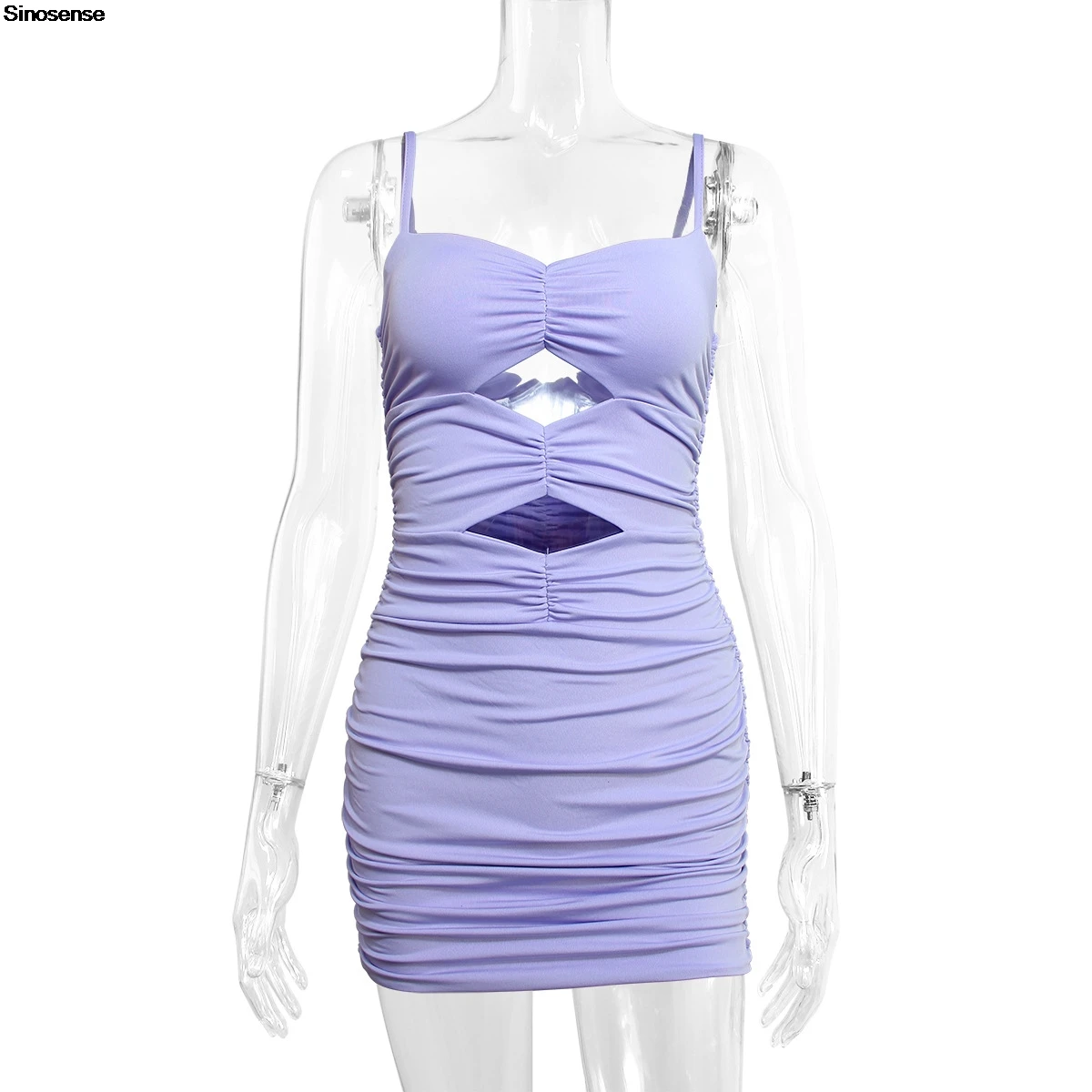 女性の夏のボディコンミニドレスセクシーなカットアウトシャーリングスリムフィットタイトドレス Y2K 外出デートナイトクラブパーティーショートドレス