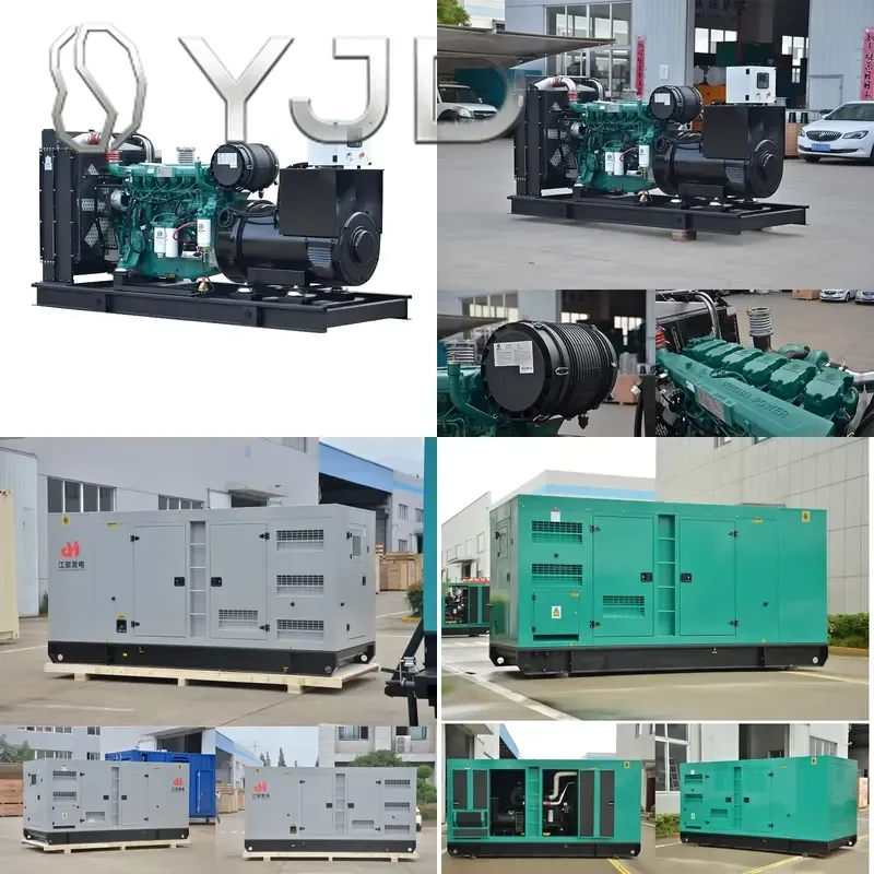 YJD Jianghao JHW-360GF Silent Type Open Frame Diesel Generator Set with Weichai WP13D448E311 Engine 450kVA/360kW 60Hz ATS Option