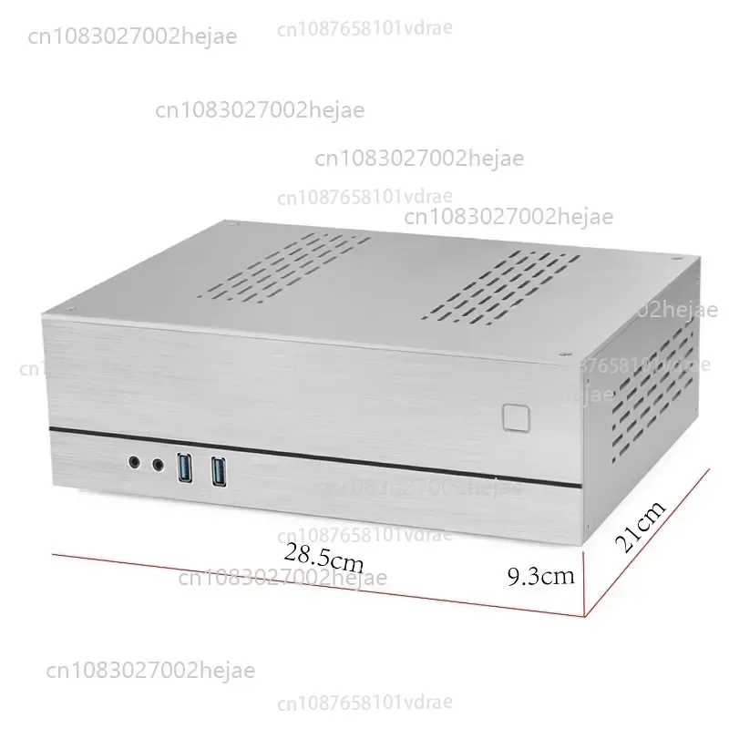 A02 Aluminum Shell Iron Architecture Chassis HTPC Horizontal ITX Mini Small Chassis, Half-height Graphics Card - view 3