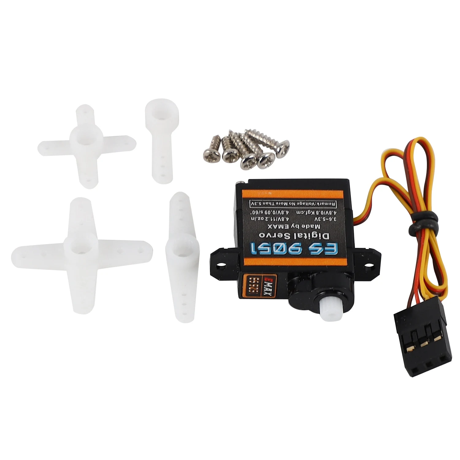 EMAX 1 pièces 4.3G 4.8V ES9051 servo numérique Emax pour avion RC 3D F3P