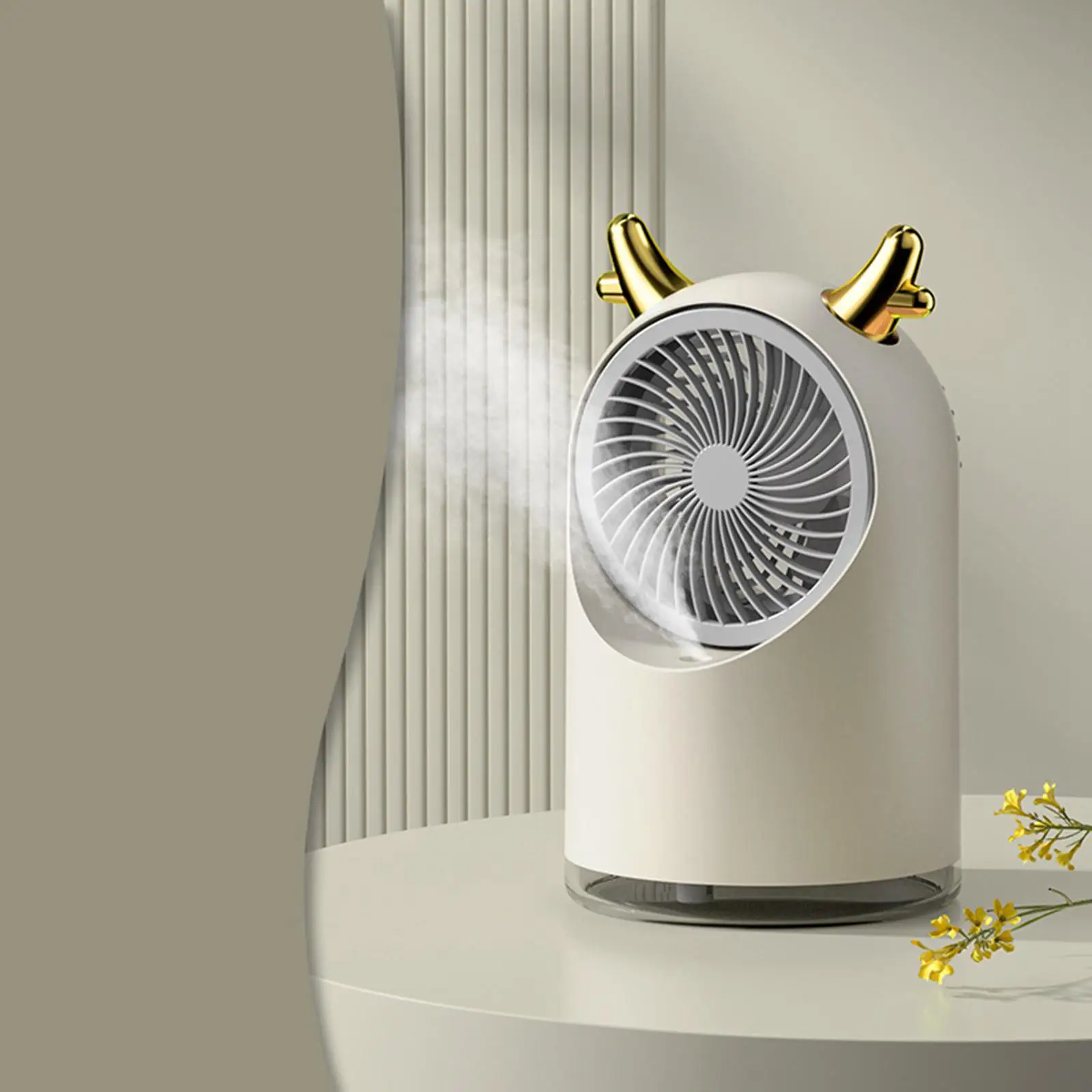 Bonito ventilador de ar condicionado pessoal refrigeração senhor ventilador mini mesa nebulização ventilador para o verão caminhadas ao ar livre refrigerador de ar silencioso trabalho