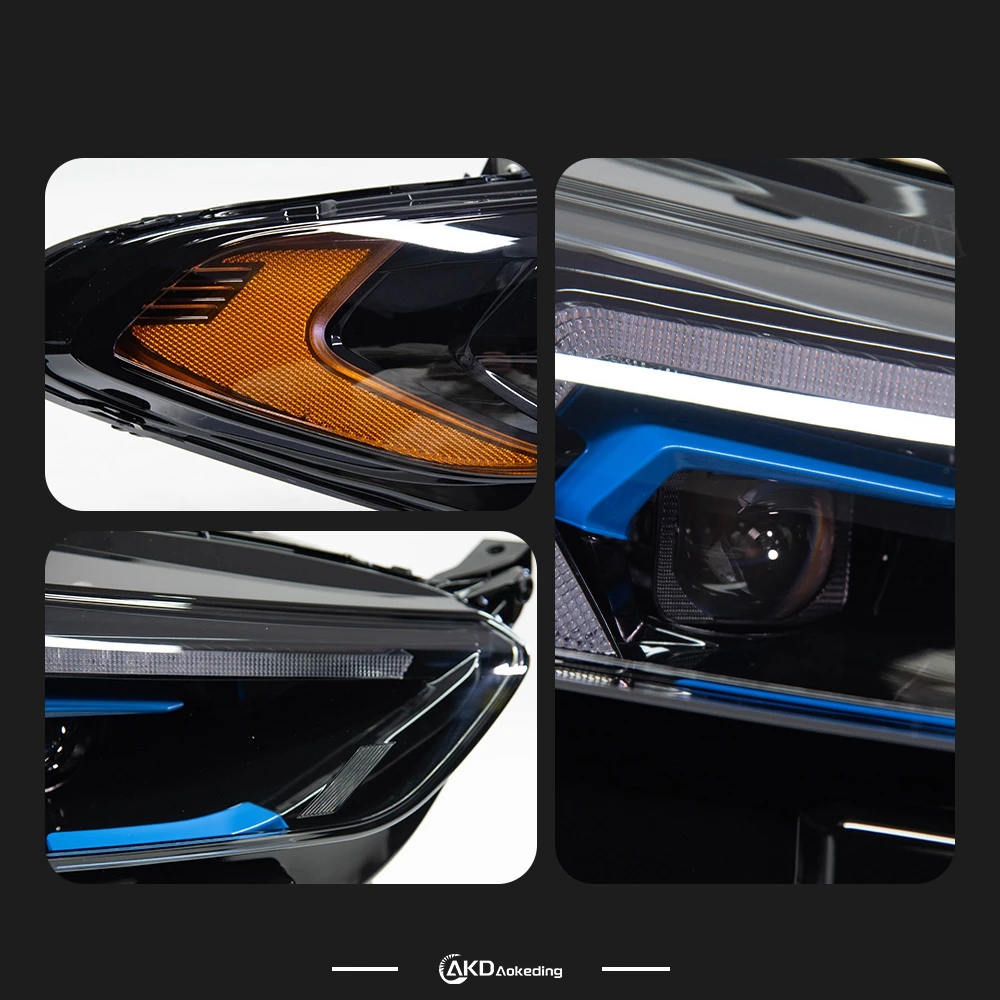 For Ford Mondeo Headlights Fusion 2013-2017 DRL Daytime Running Light Head Lamp 12V LED Bi Xenon Bulb Fog Lights Car Accessories