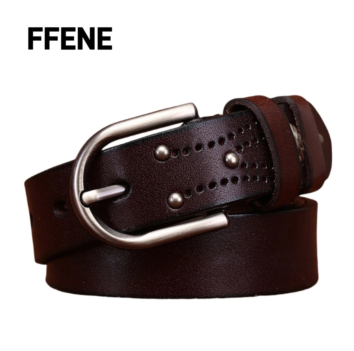 

Retro, unique, fashionable, genuine leather, women's belt, luxurious, first-class, pure cowhide, high-end, casual, jeans belt