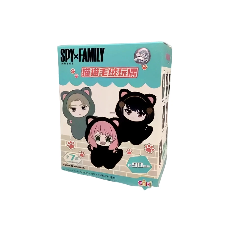 EAKI Anime Kattenoren Pluche Blind Box Jujutsu Kaisen Haikyuu Sakamoto Days Schattige Pluche Vinyl Figuur Verzamelbaar Mysterieus Verrassing Cadeau