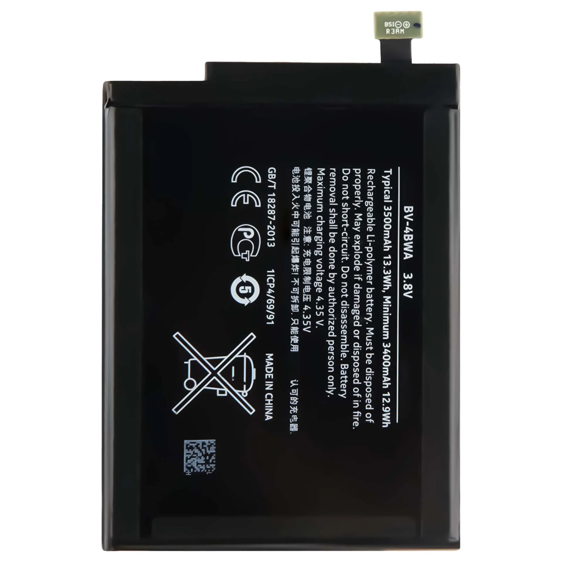  High Quality Replacement Battery For Nokia Lumia 1320 RM-994 BV-4BWA Mobile Phone Large Capacity 3500mAh Batteries