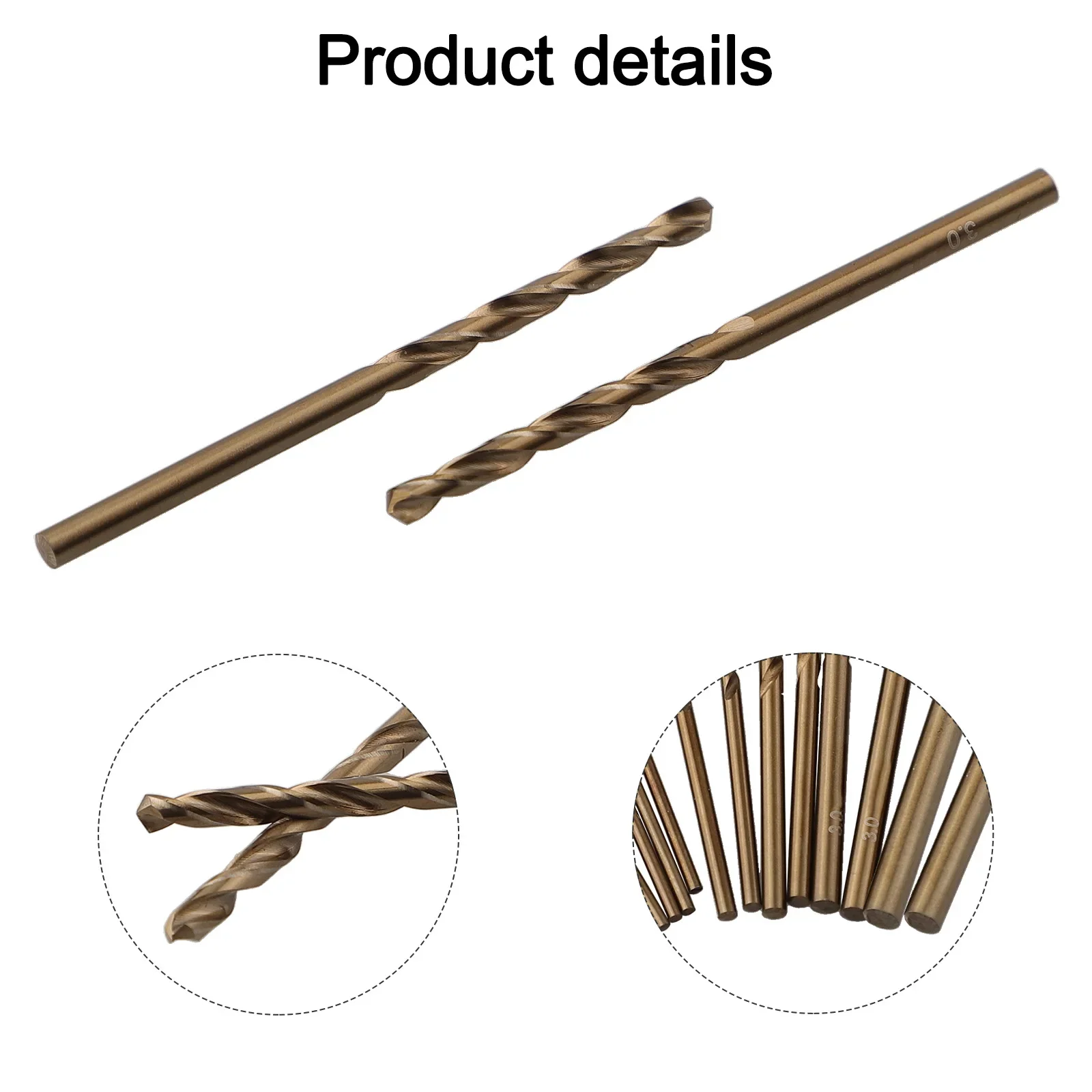 14pcs HSS M35 Cobalt Drill Bit 1-4mm For Stainless Steel Wood Hole Cutter Round Shank Hole Drill Metal Drilling Tool