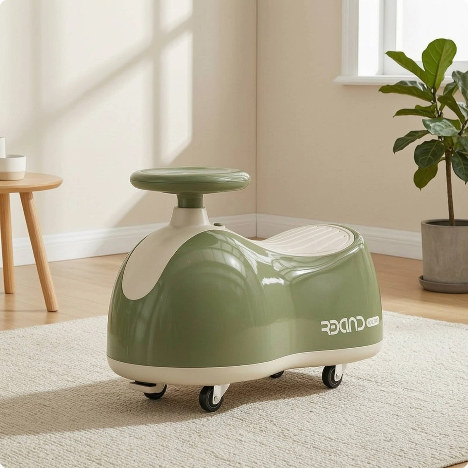 Kids' Push-Along Car Indoor Push-Along Car Vehicle Wear-Resistant Easy Assembly for Toddlers, Playroom, Nursery