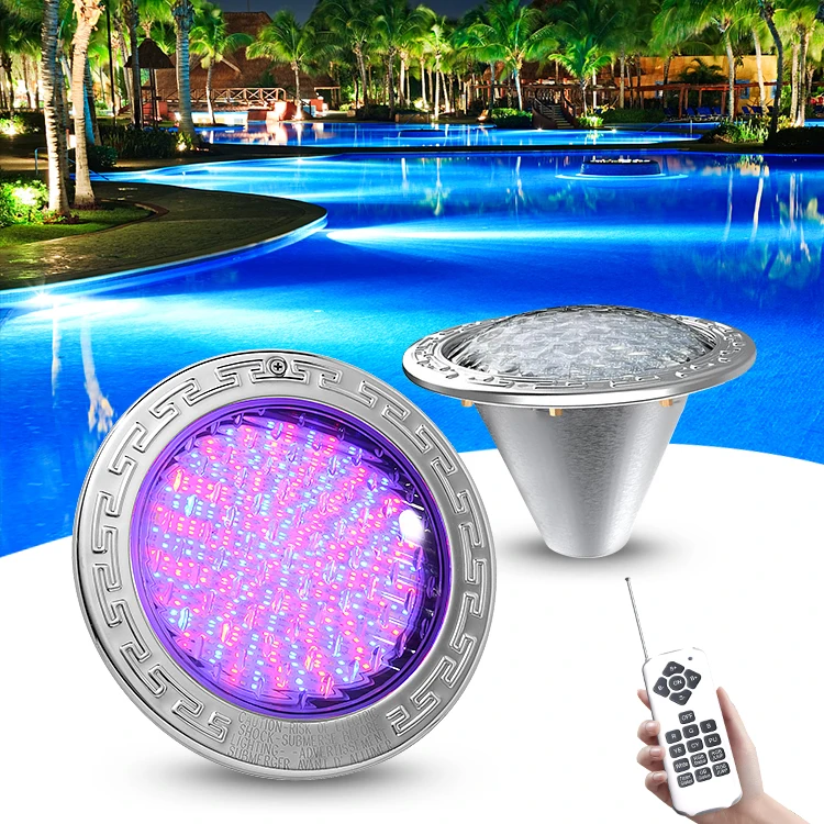 Gran oferta de luces Led subacuáticas para piscina Ip68, repuesto E27 Par38 Led Rgb, luces sumergibles para piscina de 120V