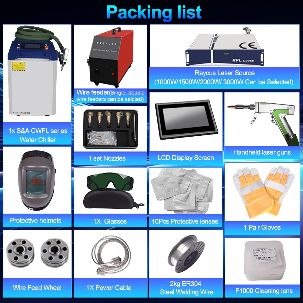 4 in 1 Fiber Laser Welding Machine 1500W 2000W 3000W Handheld Laser Guns Welding Weldseam Cleaning Cutting Laser Welder EU STOCK