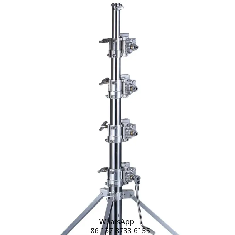 6m Steel Heavy Duty Tripod Camera Shooting Holder ,stainless Steel Senior Photography Equipment ,photographic Light Stand