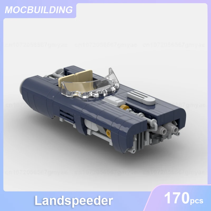 Landspeeder Model MOC Building Blocks DIY Assemble Bricks Educational Creative Display Vehicle Toys Xmas Collection Gifts 170PCS